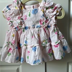 Janie and Jack Pink Floral Kids Matching Set